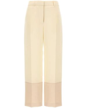 Tory Burch Cropped Trousers - Natural