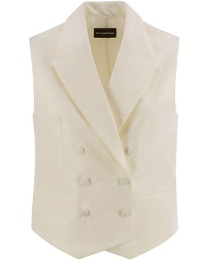 MVP WARDROBE Double-Breasted Cotton And Silk Waistcoat - Natural