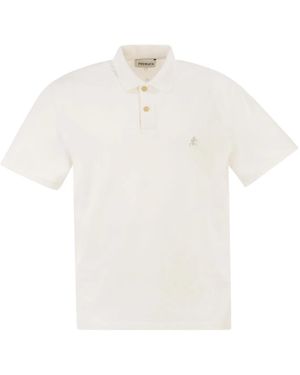 Premiata Short-Sleeved Polo Shirt With Logo - White