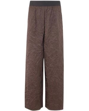Maria Calderara Long Trousers - Brown