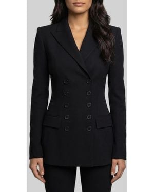 Dolce & Gabbana Dolce&Gabbana Double-Breasted Wool Jacket - Black