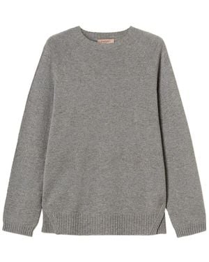 Twinset Wool Knit Sweater - Gray