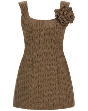GIUSEPPE DI MORABITO Wool Dress - Brown