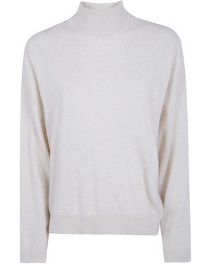 Brunello Cucinelli Cashmere Turtleneck - White