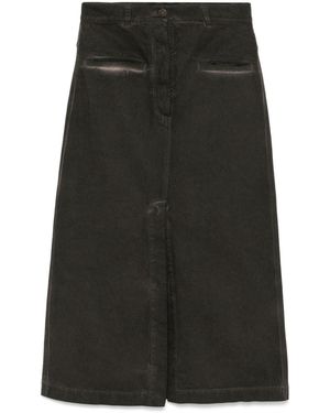 Uma Wang Midi Skirt - Black