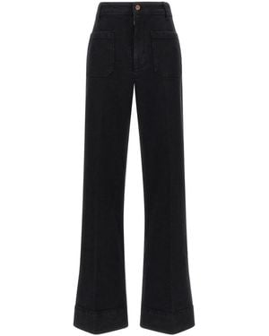 Victoria Beckham 'Alina' Jeans - Black