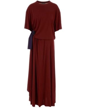 Balenciaga T-Shirt Dress - Red