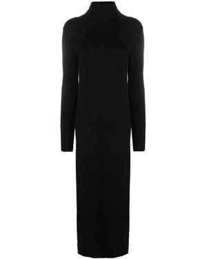 Thom Krom High Neck Midi Dress - Black