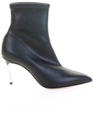 Casadei Stretch Nappa Ankle Boot - Blue