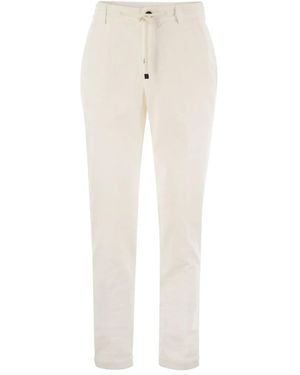 Peserico Corduroy Pants - White