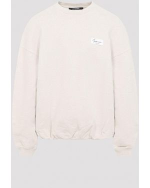 Jacquemus Le Sweatshirt Montaigne Crewneck Sweatshirt - White