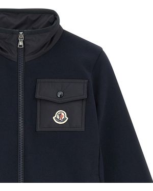 Moncler Enfant Logo Patch Sweatshirt - Blue
