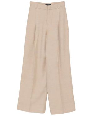 Fay Cotton Pants - Natural