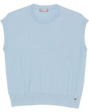 Herno Light Wool Polyamide Jumper - Blue