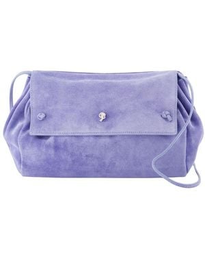 STAUD Cy Convertible Handbag – – Leather – - Purple