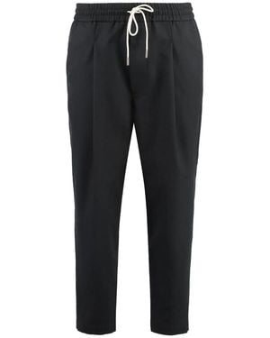 Drole de Monsieur Cropped Trousers - Black