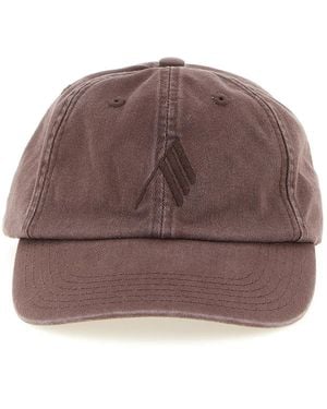 The Attico Canvas Cap - Brown