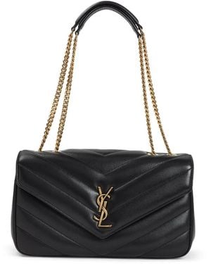 Saint Laurent Loulou Medium Bag - Black
