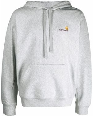 Carhartt Logo Cotton Hoodie - White
