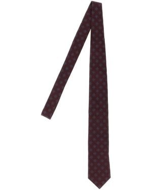 Brunello Cucinelli Chevron Tie - Purple