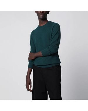Drumohr Dark Cashmere Crew-Neck Sweater - Green