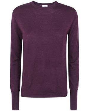 Aspesi Round Neck Jumper - Purple
