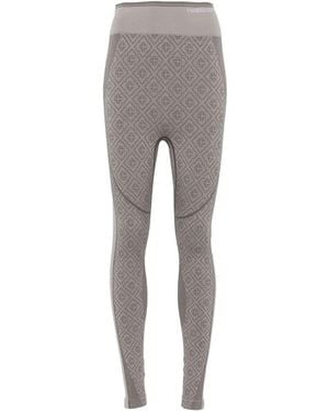 CASABLANCA Monogram-Pattern Leggings - Grey