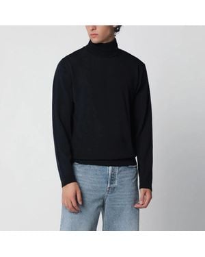 Roberto Collina Wool Turtleneck Jumper - Black