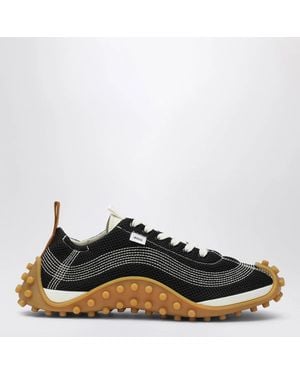 Ami Paris Ivory Mesh Mirage Sneakers - Black