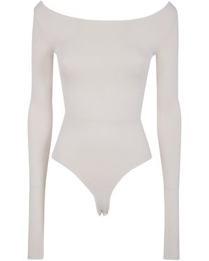 Entire studios "Scoop" Neck Bodysuit - White