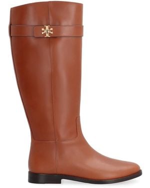 Tory Burch T Lock Riding Boot - Brown