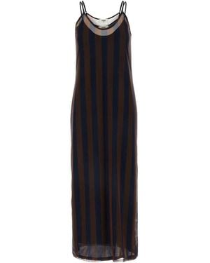 Fendi Printed Stretch Tulle Dress - Black