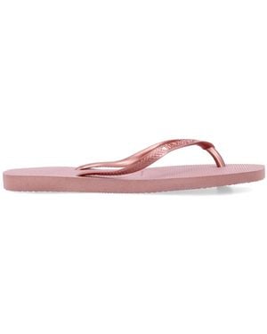 Havaianas Slim Square Flip-Flops By - Pink