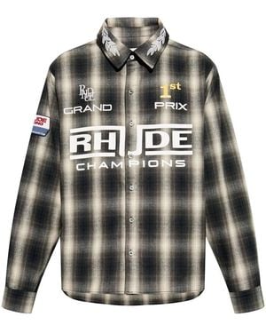 Rhude Racing Flannel - Gray