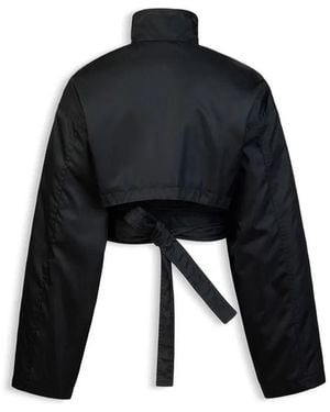 Alaïa Alaia Bomber Jacket With Belt/Zip - Black