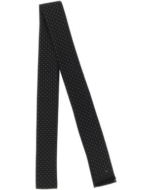 Tom Ford Polka Dot Scarf - Black