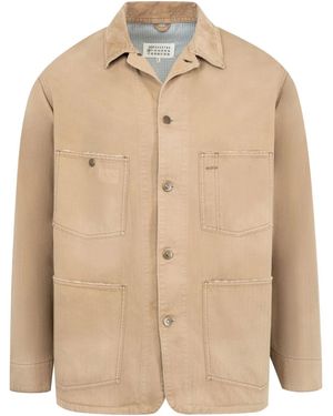 Maison Margiela Cotton Sports Jacket - Natural