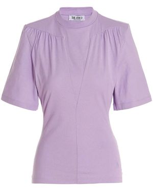 The Attico Cotton T-Shirt - Purple