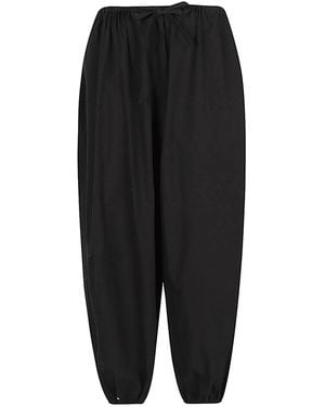 MIZUIRO Cotton Trousers - Black