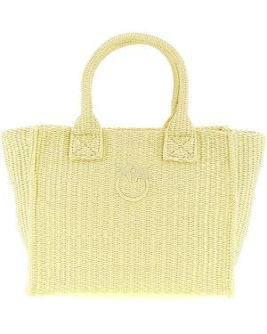 Pinko 'Beach' Mini Shopping Bag - Yellow