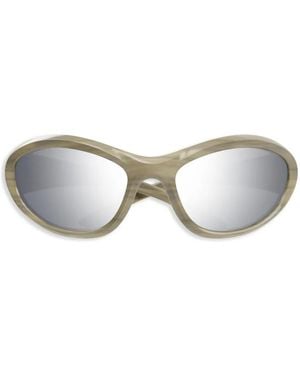 Balenciaga Ivory-Ivory- Bio Injection Sunglasses - Multicolor
