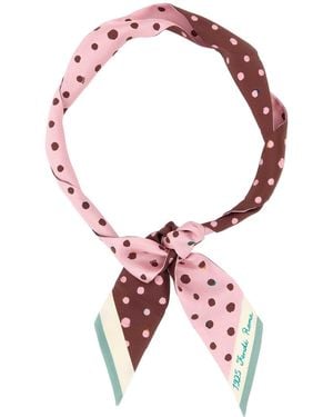 Fendi Printed Silk Foulard - Red