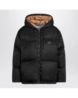 Prada Hooded Puffer Jacket - Black