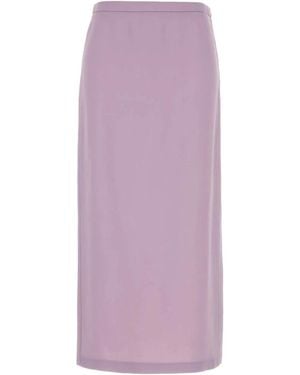 Gucci Crepe Skirt - Purple