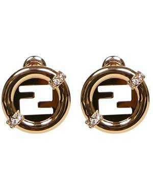 Fendi Everround Earrings - Metallic