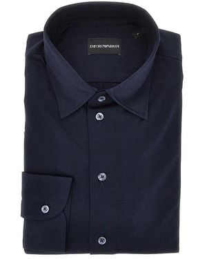 Emporio Armani Stretch Jersey Shirt - Blue
