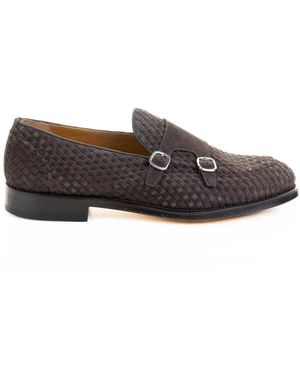 Doucal's Double Buckle Moccasin - Gray