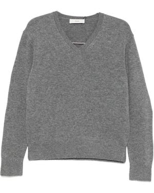 DUNST Wool And Cashmere V-Necked Jumper - Grey