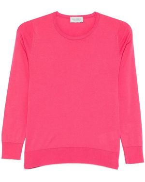 John Smedley Sea Island Cotton Jumper - Pink