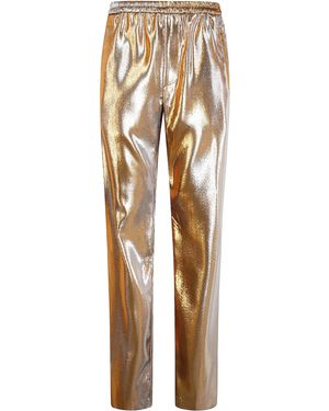 Dries Van Noten Pennams Metal Pants - Natural
